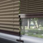 16 MM Dimout Yarı Karartma Kahverengi Plise Perde - Görsel 4
