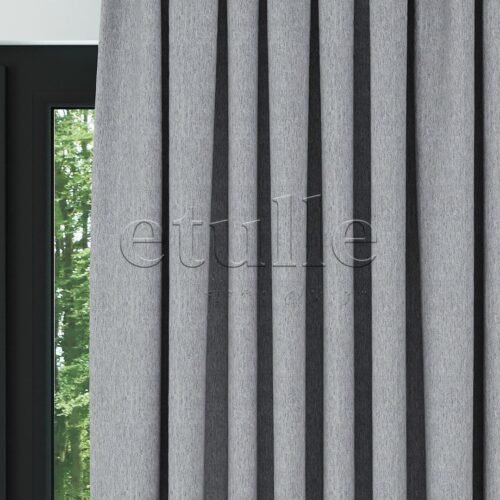 Açık Gri Naturel Kırçıllı Keten Fon Perde | Casual