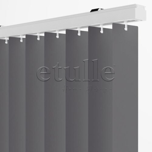 Antrasit Düz PVC Dikey Perde