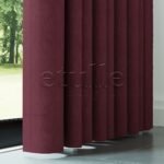 Bordo Naturel Keten Fon Perde | Casual - Görsel 4