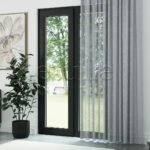 Gri Folded Keten Düz Tül Perde | Mistra - Görsel 3