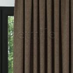 Kahverengi Naturel Keten Fon Perde | Casual