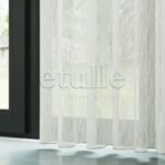 Krem Modern Petek Dokulu Keten Efekli Dökümlü Düz Tül Perde | Soleil - Görsel 4