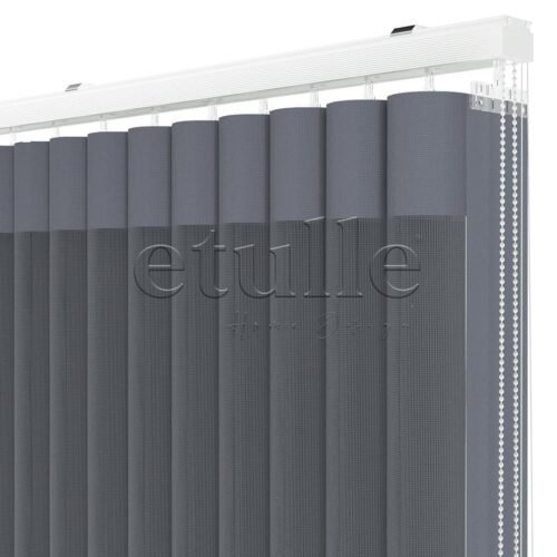 Tarifa dar dikey tül perde, sade ve modern çizgili kompakt tül perde modeli